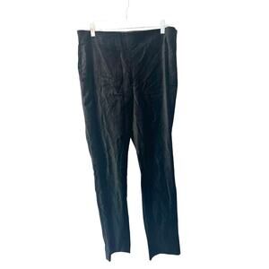 Ralph Lauren Pants Women's Black Velvet Basic Stretch Ankle Classy Size 10